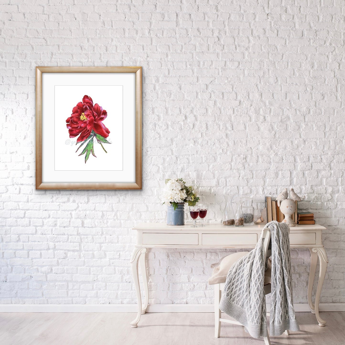 Japanese Tree Peony ‘Kokuryu Nishiki’ – Fine Art Print