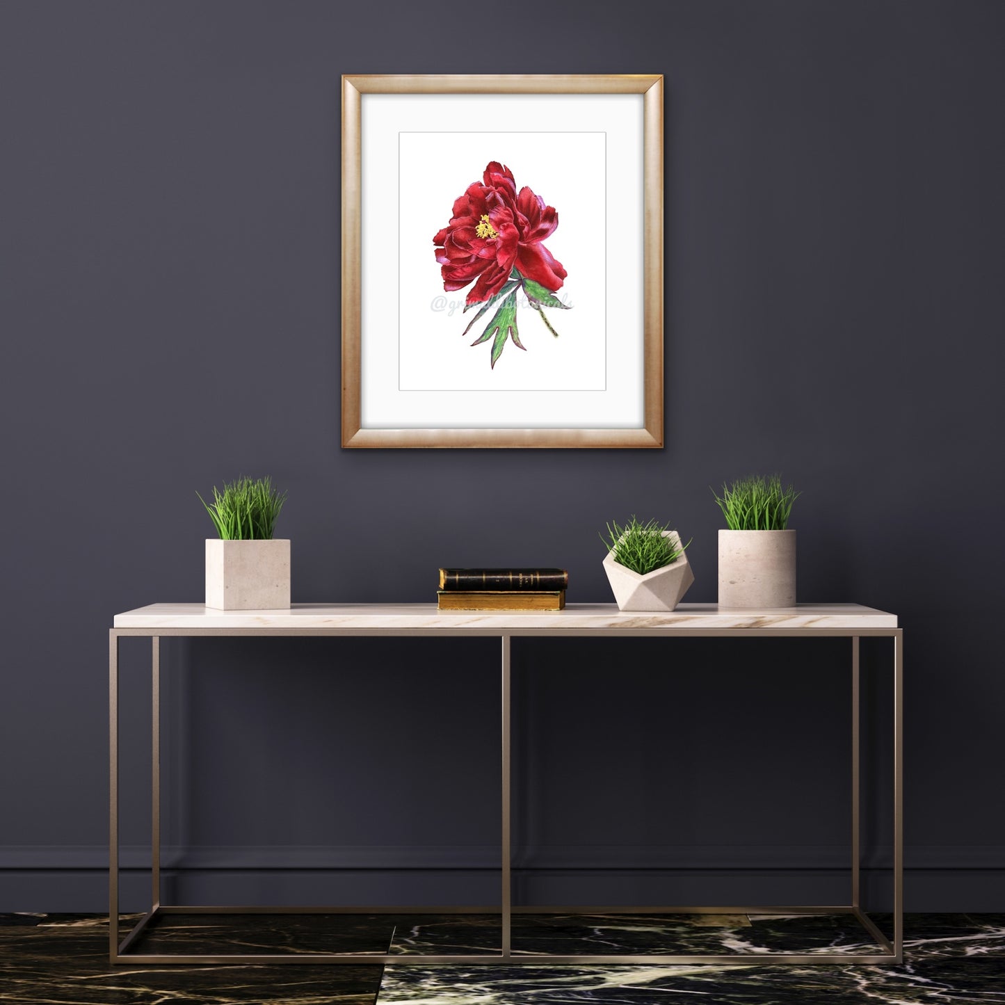 Japanese Tree Peony ‘Kokuryu Nishiki’ – Fine Art Print